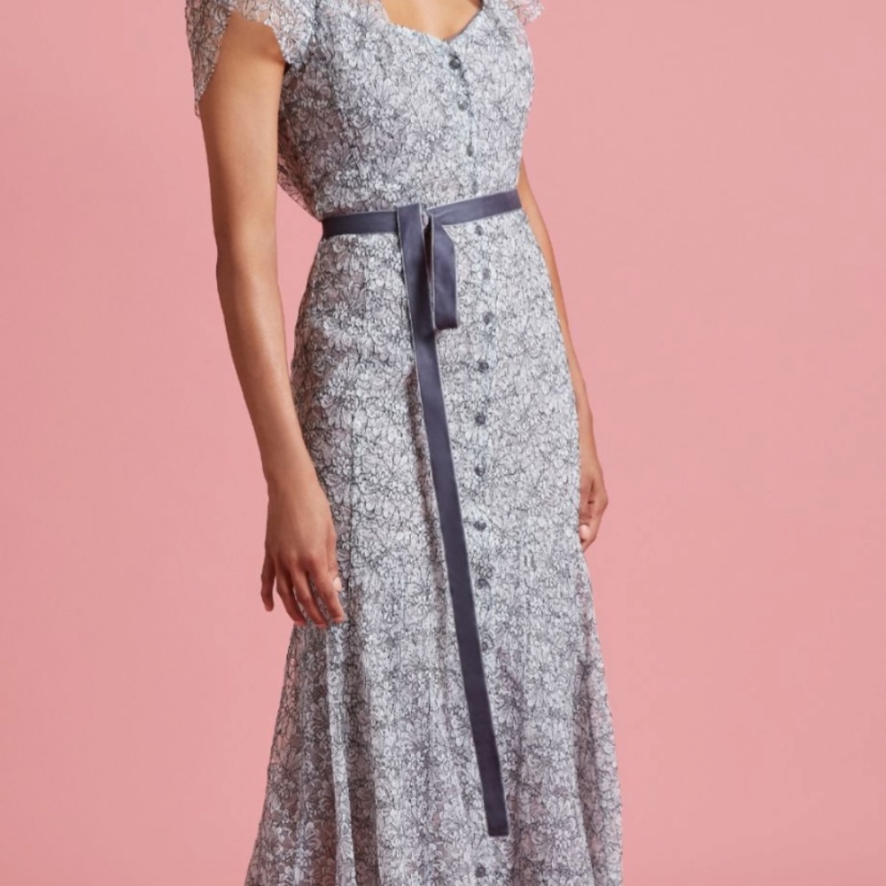 Byron Lars Chantilly Lace Mermaid dress